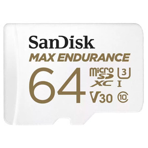 Карта памяти 64GB MicroSD MAX ENDURANCE V30, U3, SDXC, 100 МБ/с, Class 10 + адапер SD (SanDisk) SDSQQVR-064G-GN6IA