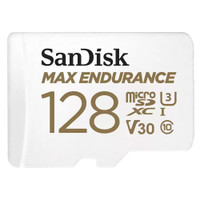 Карта памяти 128GB MicroSD MAX ENDURANCE V30, U3, SDXC, 100 МБ/с, Class 10 + адапер SD (SanDisk) SDSQQVR-128G-GN6IA