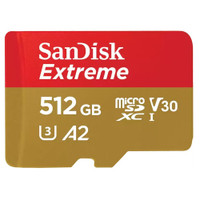 Карта памяти 512GB MicroSD Extreme UHS I, V30, U3, SDXC, 190 МБ/с, Class 10 (SanDisk) SDSQXAV-512G-GN6MN
