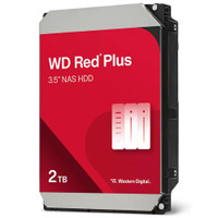 Жесткий диск 2TB Red Plus 3.5'', SATAIII, 5400 об/мин, 64 МБ (Western Digital) WD20EFPX