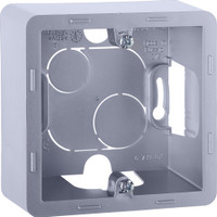 Коробка для накладного монтажа 1-местная алюминий INSPIRIA (IEK) 673982
