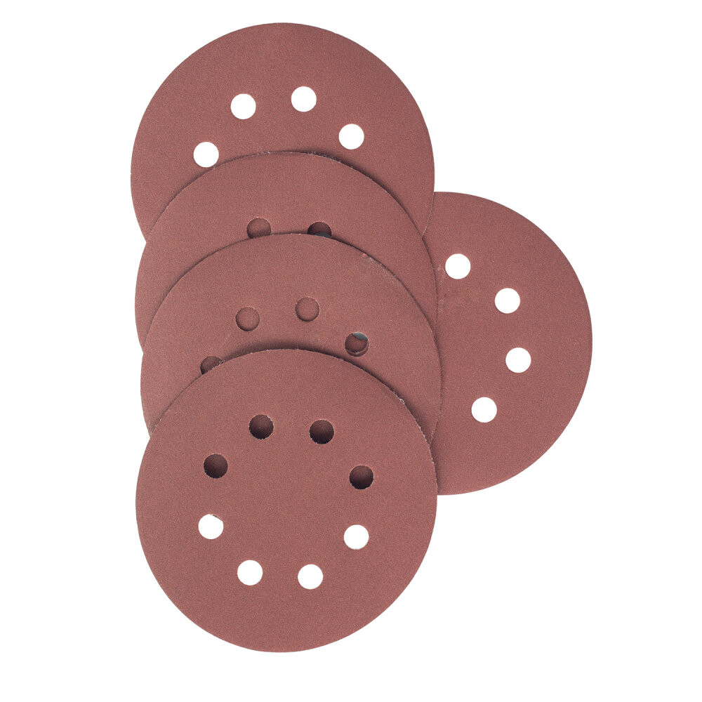 Круг шлифовальный абразивный 125 мм P240 8 отверстий 5 шт (Vira) 558011