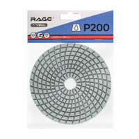 Круг алмазный гибкий шлифовальный Р200 125 мм черепашка для керамогранита АГШК мокрое шлифование (Rage) 558114