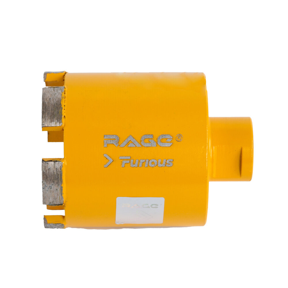 Коронка алмазная по бетону с микроударом для подрозетников 68 мм с верхним пылеотводом (Rage Furious) 559469