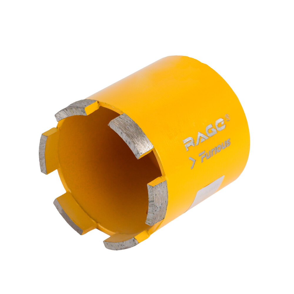 Коронка алмазная по бетону с микроударом для подрозетников 68 мм с верхним пылеотводом (Rage Furious) 559469