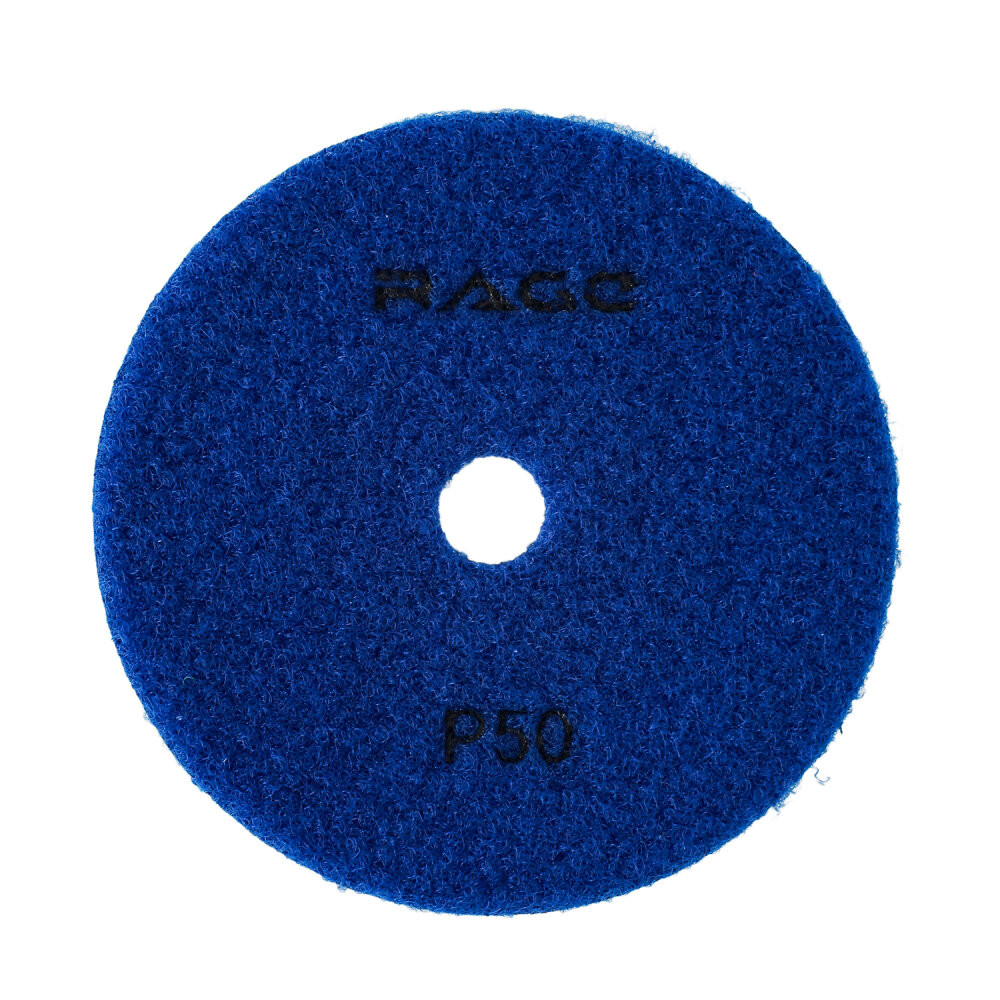 Круг алмазный гибкий шлифовальный Р50 100 мм черепашка для керамогранита АГШК сухое шлифование (Rage) 558102