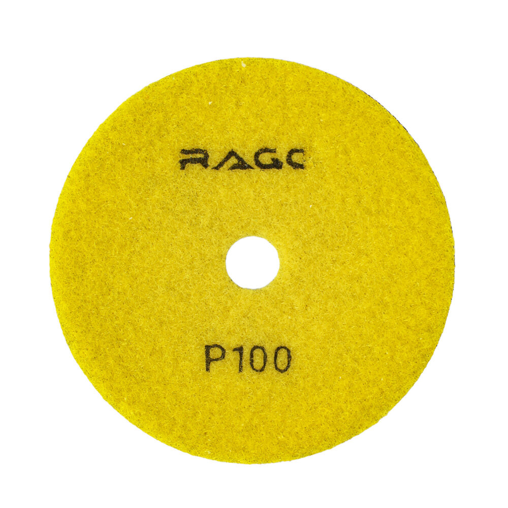 Круг алмазный гибкий шлифовальный Р100 100 мм черепашка для керамогранита АГШК сухое шлифование (Rage) 558103