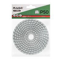 Круг алмазный гибкий шлифовальный Р50 125 мм черепашка для керамогранита АГШК мокрое шлифование (Rage) 558112