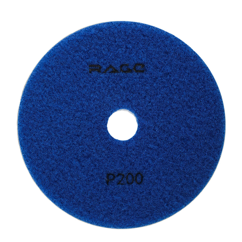 Круг алмазный гибкий шлифовальный Р200 125 мм черепашка для керамогранита АГШК мокрое шлифование (Rage) 558114