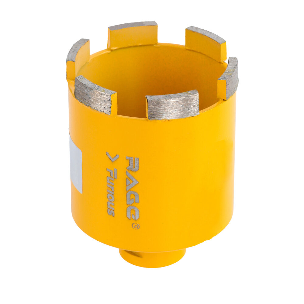 Коронка алмазная по бетону с микроударом для подрозетников 68 мм с верхним пылеотводом (Rage Furious) 559469