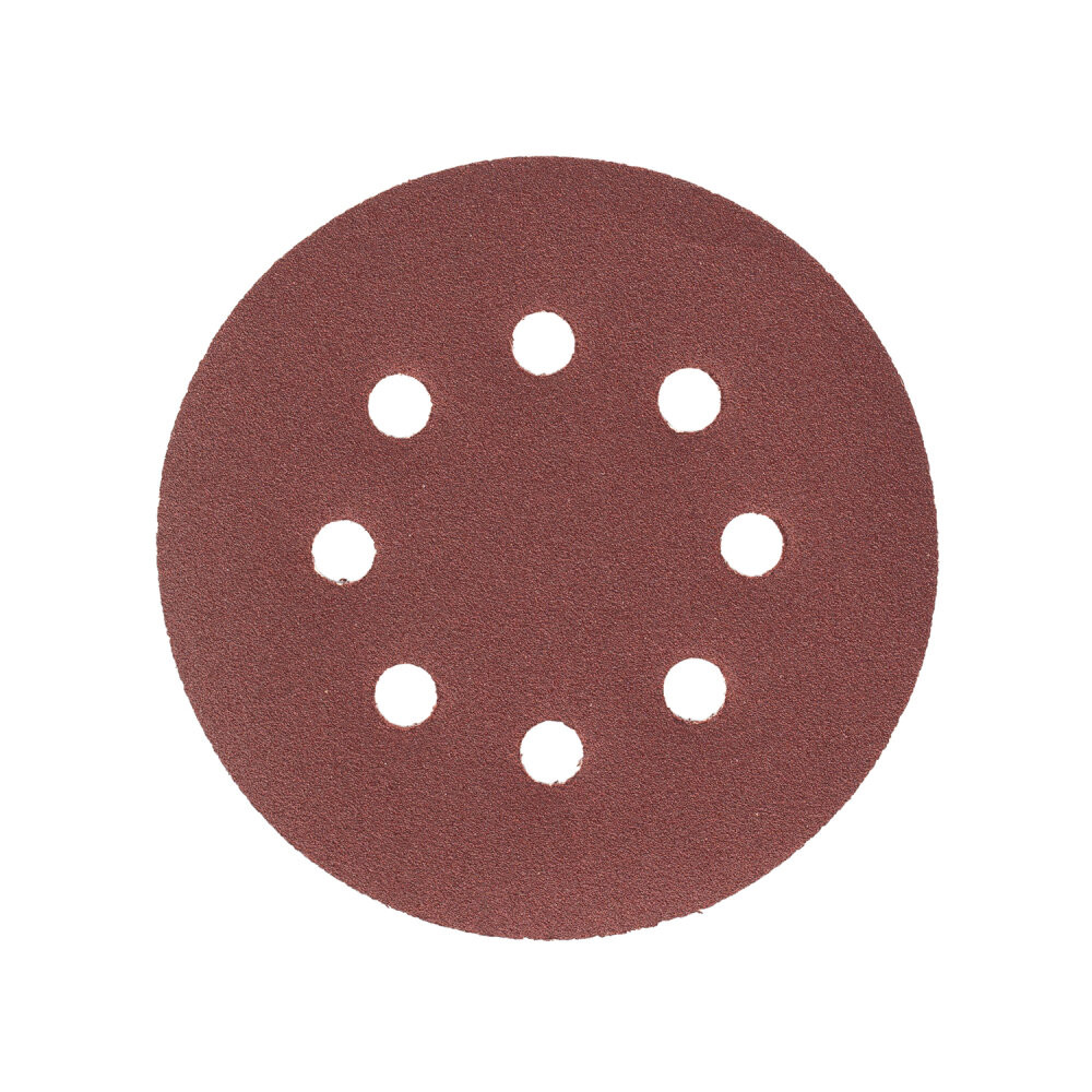 Круг шлифовальный абразивный 125 мм P120 8 отверстий 5 шт (Vira) 558008