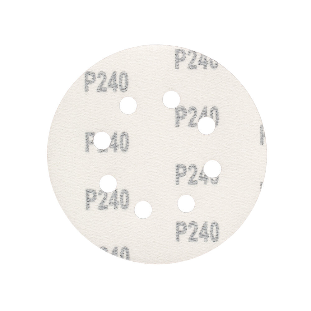 Круг шлифовальный абразивный 125 мм P240 8 отверстий 5 шт (Vira) 558011