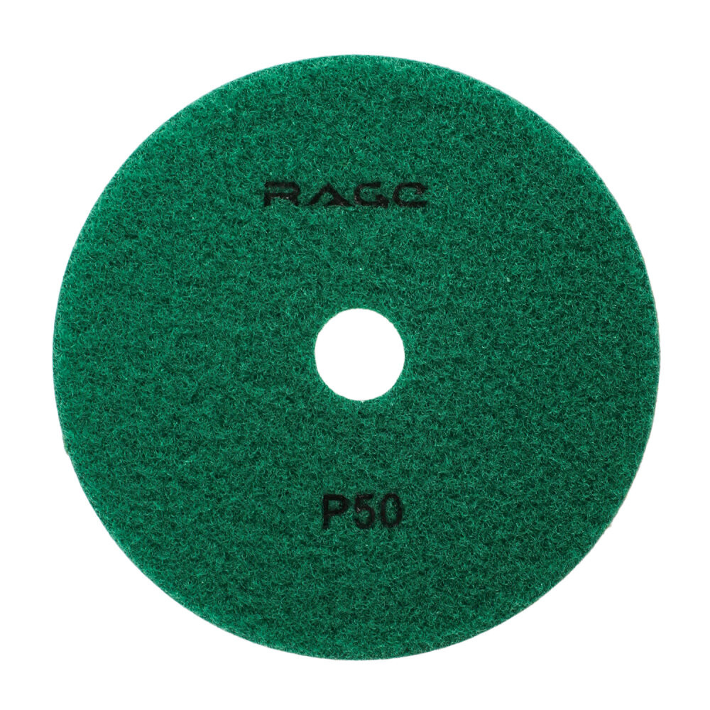 Круг алмазный гибкий шлифовальный Р50 125 мм черепашка для керамогранита АГШК мокрое шлифование (Rage) 558112