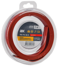 Трубка термоусадочная ТТУ нг-LS 10/5 красная (2м/упак) IEK (IEK) UDR12-010-005-002-K04-T
