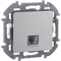 Розетка телефонная RJ11 алюминий INSPIRIA (IEK) 673822