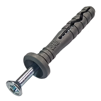 Дюбель-гвоздь 6х40 грибовидный бортик полипропилен (Daxmer) 333560