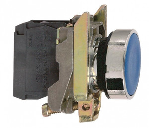 Кнопка синяя без фиксации 22мм 1но (Schneider Electric) XB4BA61
