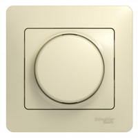 GLOSSA Диммер поворотный в сборе 300Вт бежевый (Systeme Electric) GSL000234