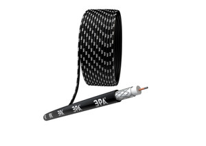 Кабель коаксиальный RG-6U 75 Ом CCS/(оплётка Al 64%) PE цвет чёрный 100м SIMPLE (ЭРА) Б0044601