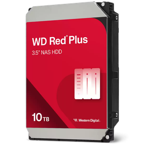 Жесткий диск 10TB Red Plus, 3.5'', SATAIII, 7200 об/мин, 512 МБ (Western Digital) WD100EFGX