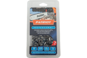 Цепь пильная  21LP-72E, 0,325 1,5 72 звена, чизель, PROFES (Patriot) 862321005
