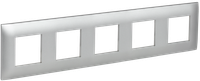 SKANDY Рамка 5-местная SK-F05S серебряный IEK (IEK) SK-M52-K23