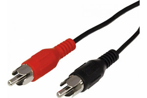 Шнур 2 RCA - 2 RCA, 1.5 м., черный (REXANT) 17-0103