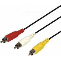 Шнур 3 RCA - 3 RCA, 1.5 м., черный (REXANT) 17-0202