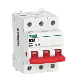 Выключатель-разъединитель 3Р 63А ВН-105 (Dekraft) 17092DEK