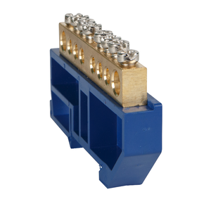 Шина нулевая с изолятором OptiKit BB-D-N-DIN-12-6х9-синий (КЭАЗ) 277840