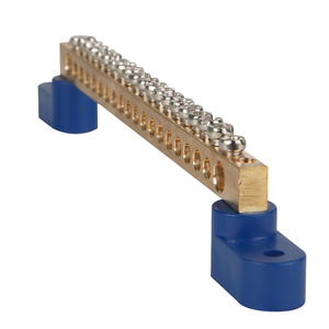 Шина нулевая с двумя изоляторами OptiKit BB-T-N-S-16-6х9-синий (КЭАЗ) 277888