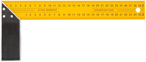 Угольник столярный желтый усиленный 300 мм (FIT) 19430