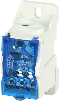 Распределительный блок на DIN-рейку РБД-125А (ЭРА) Б0051114