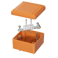 Коробка пластиковая FS с гладкими стенками и клеммниками  IP56 100х100х50мм  4р  450V 6A  4мм.кв (DKC) FSB10404