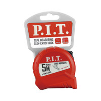 Рулетка с фиксатором   5 м x 19 мм, ABS (P.I.T.) HTPM01-05MA