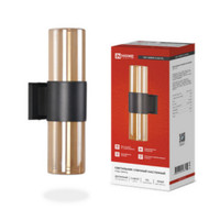 Светильник уличный настенный двусторонний НБУ AMBER-2хA60-BL алюминиевый черный IP54 IN HOME (IN-HOME) 4690612052885