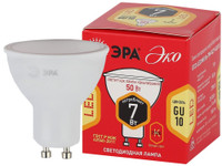 Лампа светодиодная LED 7 Вт 560Лм 2700К софит теплый GU10 220-240В ECO LED MR16-7W-827-GU10 Red Line (ЭРА) Б0040874