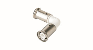 Угольник 26 90 град., ПВДФ пресс, белый (Henco) 1PKW-2626