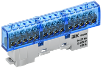 TEKFOR Шина N ноль изолированная на универсальном держателе 6х9-14-С IEK (IEK) TF-NN10-14-KL-K07