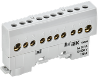 TEKFOR Шина L фаза изолированная на универсальном держателе 8х12-10-Ср IEK (IEK) TF-NN20-10-KL-K03