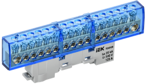 TEKFOR Шина N ноль изолированная на универсальном держателе 8х12-16-С IEK (IEK) TF-NN20-16-KL-K07