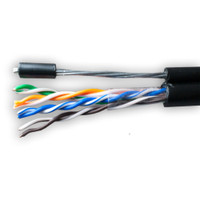 Витая пара U/UTP Cat 5e 4x2xAWG24 Standart Cu PE OUT T-FG8 трос 305м (SUPRLAN) 01-0322-1