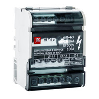 Шина нулевая в корпусе 4х7 (EKF) sn0-4x7