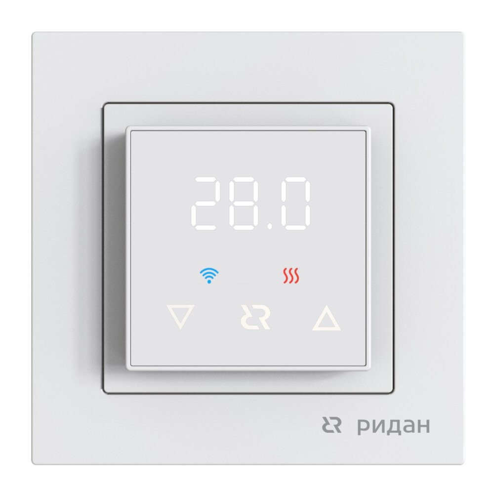 Терморегулятор Ридан Classy c Wi-Fi, с комбинацией датчиков, белый, 16А (ДЕВИ) 21RT0104R