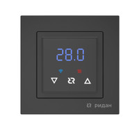 Терморегулятор Ридан Classy c Wi-Fi, с комбинацией датчиков, черный матовый, 16А (ДЕВИ) 21RT0105R