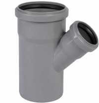 Тройник 110х50 45 град, канализационный (Valfex) 22110050