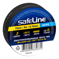 Изолента Safeline Auto 15/5 черный (SafeLine) 22898