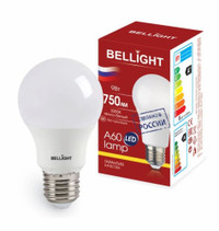 Лампа светодиодная LED 9Вт Е27 220 3000К 750Лм (BELLIGHT) 88297787