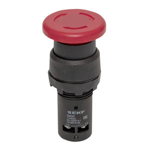 Кнопка SW2C-11MZ повортная красная Грибок 1з+1р (EKF) sw2c-mz-r
