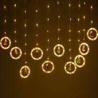 Гирлянда Занавес Волшебство, 2,7*0,5 м, 120 LED, теплый свет, IP20 ENING-MG (ЭРА) Б0060414